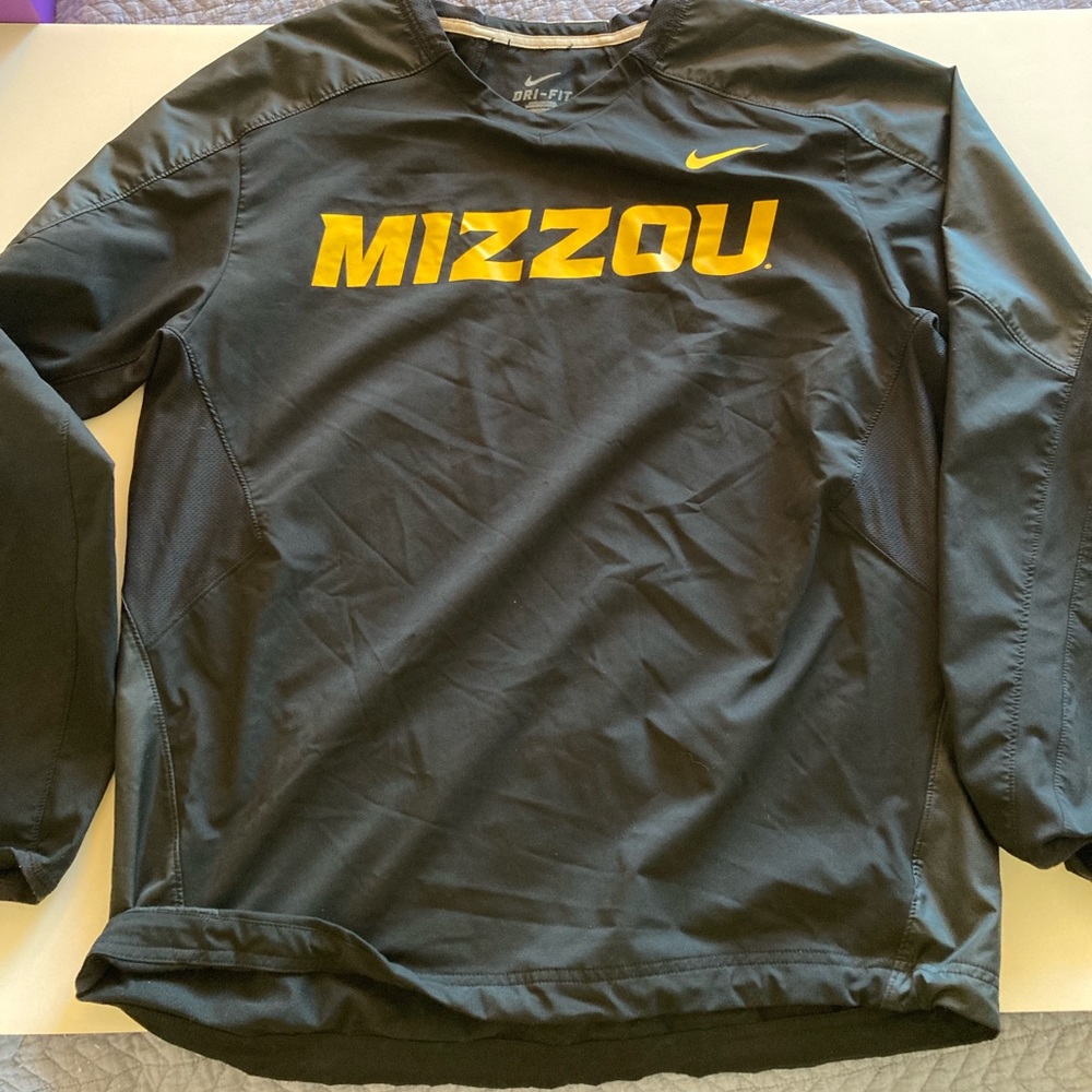 Mizzou Tigers Nike Dri-Fit Pullover Windbreaker